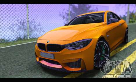 BMW M4 F80 Coupe 1.0 2014 para GTA San Andreas