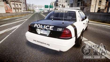 Ford Crown Victoria Sheriff Dukes [ELS] para GTA 4