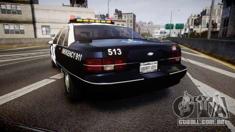 Chevrolet Caprice 1990 LCPD [ELS] Traffic para GTA 4