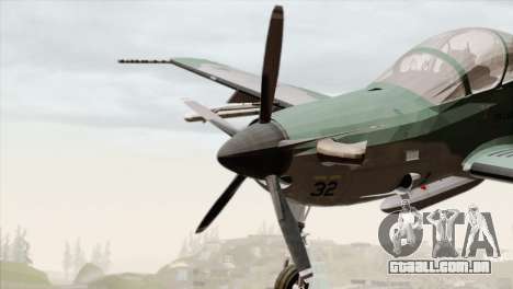 Embraer A-29B Super Tucano FAB para GTA San Andreas