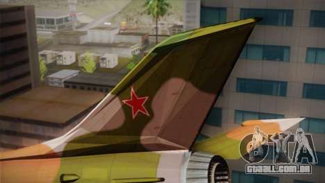 MIG 21 Russian Camo Force para GTA San Andreas