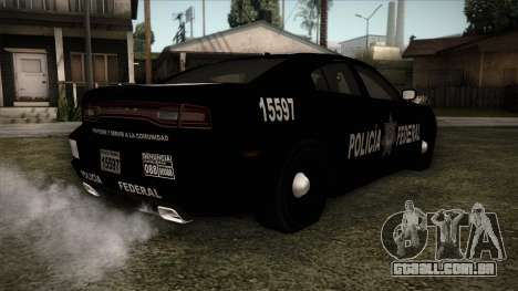 Dodge Charger 2013 Policia Federal Mexico para GTA San Andreas