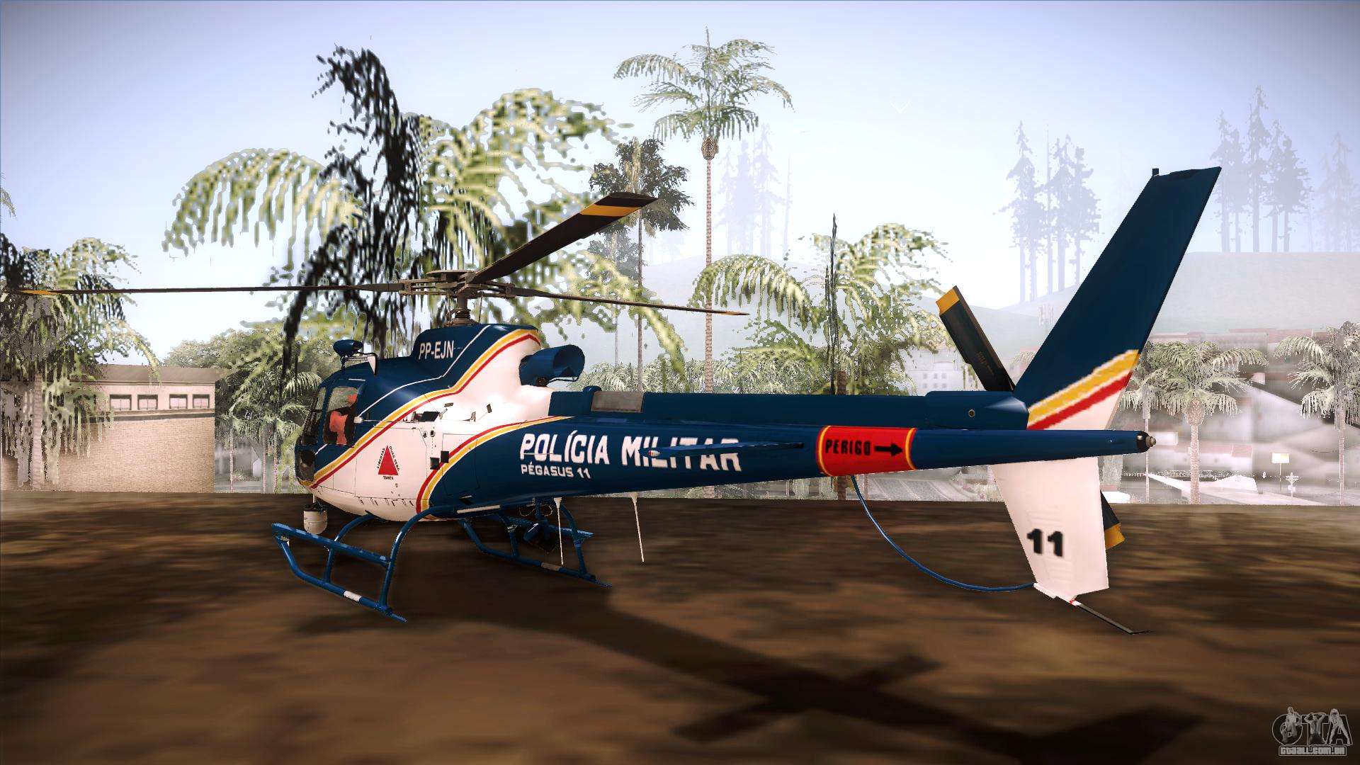 O helicóptero da polícia Federação para GTA San Andreas