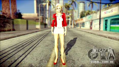Lisa Garland Nurse Skin para GTA San Andreas