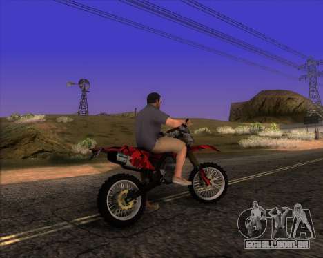 Kawasaki 150 SE Camo para GTA San Andreas