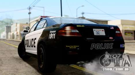 GTA 5 Vapid Police Interceptor v2 IVF para GTA San Andreas