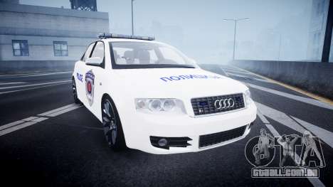Audi S4 Serbian Police [ELS] para GTA 4