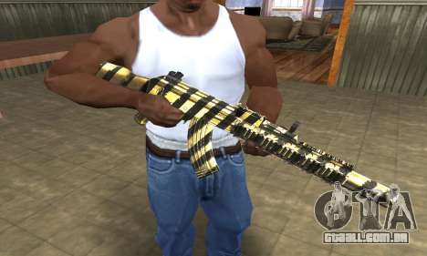Gold Lines AK-47 para GTA San Andreas
