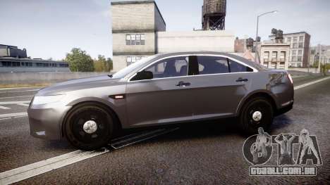 Ford Taurus 2010 Unmarked Police [ELS] para GTA 4