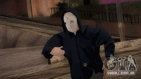 Mercenário máfia na capa e máscara para GTA San Andreas