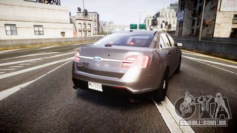 Ford Taurus 2010 Unmarked Police [ELS] para GTA 4