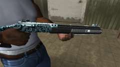 Blue Snow Shotgun para GTA San Andreas
