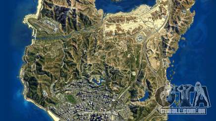 Mapa de satélite em 2K para GTA 5
