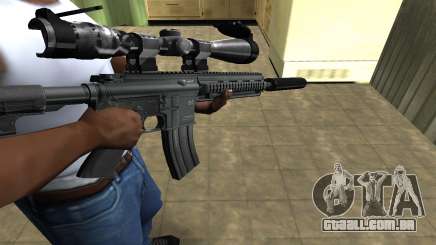 M4 with Optical Scope para GTA San Andreas