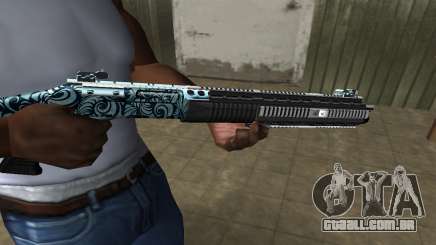 Blue Snow Shotgun para GTA San Andreas