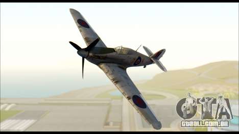 Hawker Hurricane MK IA para GTA San Andreas