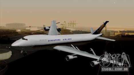 Boeing 747 Singapore (Old) para GTA San Andreas