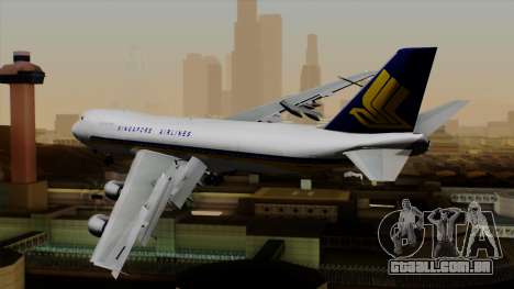 Boeing 747 Singapore (Old) para GTA San Andreas