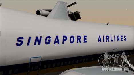 Boeing 747 Singapore (Old) para GTA San Andreas