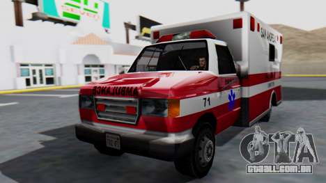 Ambulance with Lightbars para GTA San Andreas