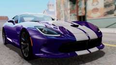 Dodge Viper SRT GTS 2013 HQLM (HQ PJ) para GTA San Andreas