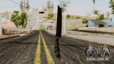 Novo sangrenta faca de camo para GTA San Andreas