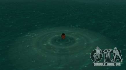 Verde escuro realista de água para GTA San Andreas