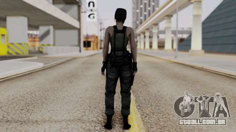 Resident Evil Remake HD - Jill Valentine (Army) para GTA San Andreas