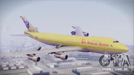 Boeing 747-200 GTA SA Airline para GTA San Andreas