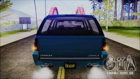 GTA 5 Declasse Granger FIB SUV IVF para GTA San Andreas