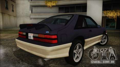 Ford Mustang Hatchback 1991 v1.2 para GTA San Andreas