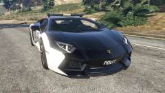 Lamborghini Aventador LP700-4 Police v5.5 para GTA 5