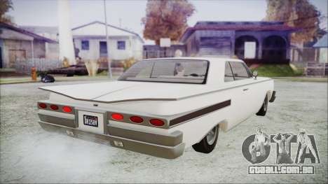 GTA 5 Declasse Clean Voodoo Hydra Version para GTA San Andreas