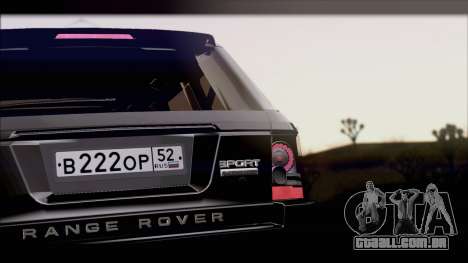 Range Rover Sport 2012 para GTA San Andreas