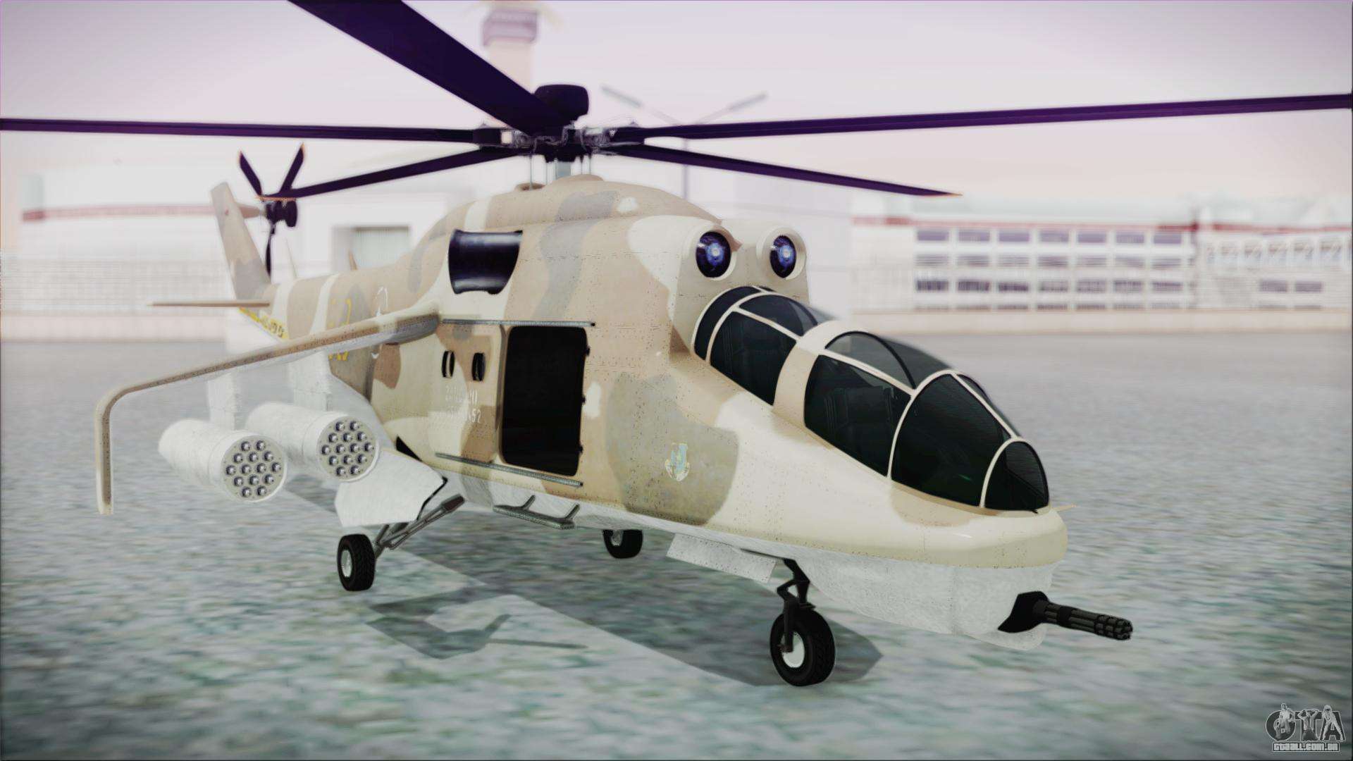 Mods para um helicóptero de Combate para o GTA San Andreas