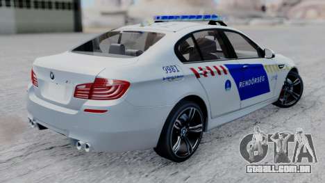 BMW M5 F10 Hungarian Police Car para GTA San Andreas