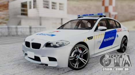 BMW M5 F10 Hungarian Police Car para GTA San Andreas