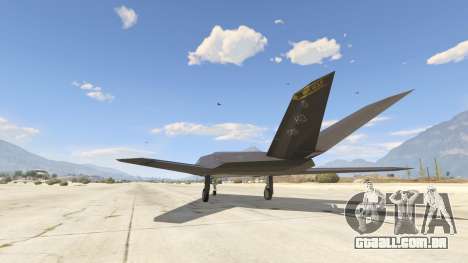 Lockheed F-117 Nighthawk Black 2.0 para GTA 5