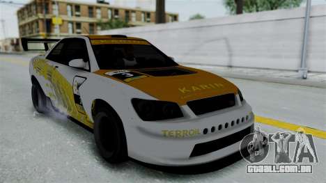 GTA 5 Karin Sultan RS Drift Big Spoiler PJ para GTA San Andreas