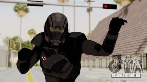 Mass Effect 2 Shepard Default N7 Armor Helmet para GTA San Andreas