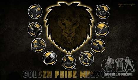 Golden weapon pack para GTA San Andreas