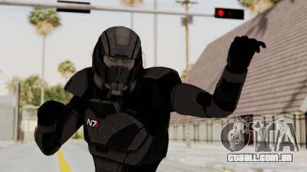 Mass Effect 2 Shepard Default N7 Armor Helmet para GTA San Andreas