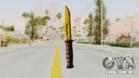 Knife Gold para GTA San Andreas