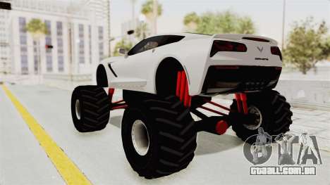 Chevrolet Corvette Stingray C7 Monster Truck para GTA San Andreas