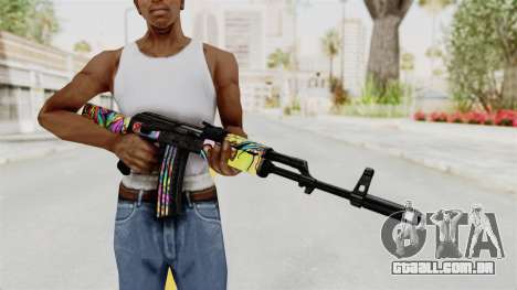 AK-47 Cannabis Camo para GTA San Andreas