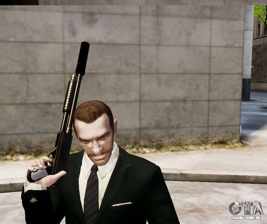 O silenciador de arma para GTA 4