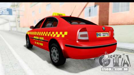 Skoda Superb Táxi Vermelho para GTA San Andreas