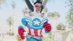 Marvel Heroes - Capitan America Sam Wilson para GTA San Andreas