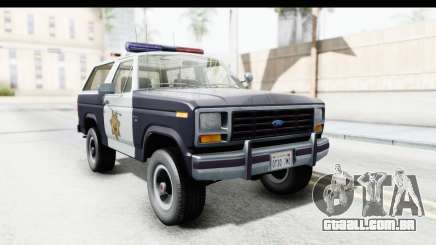 Ford Bronco 1982 Police para GTA San Andreas