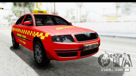 Skoda Superb Táxi Vermelho para GTA San Andreas